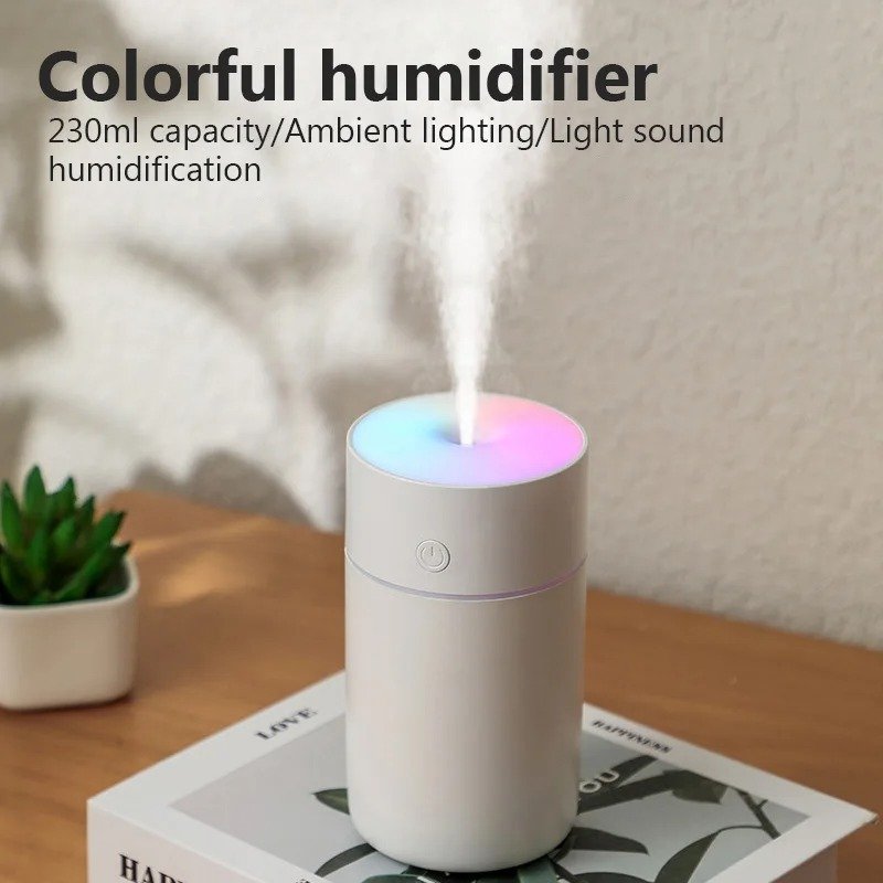 Air Humidifier Essential Oil Aroma Diffuser Nozzle With Coloful LED Light - Image 3